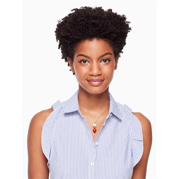 KATE SPADE • Picnic Perfect Strawberry Necklace - Picture 2 of 6